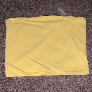yellow crop top